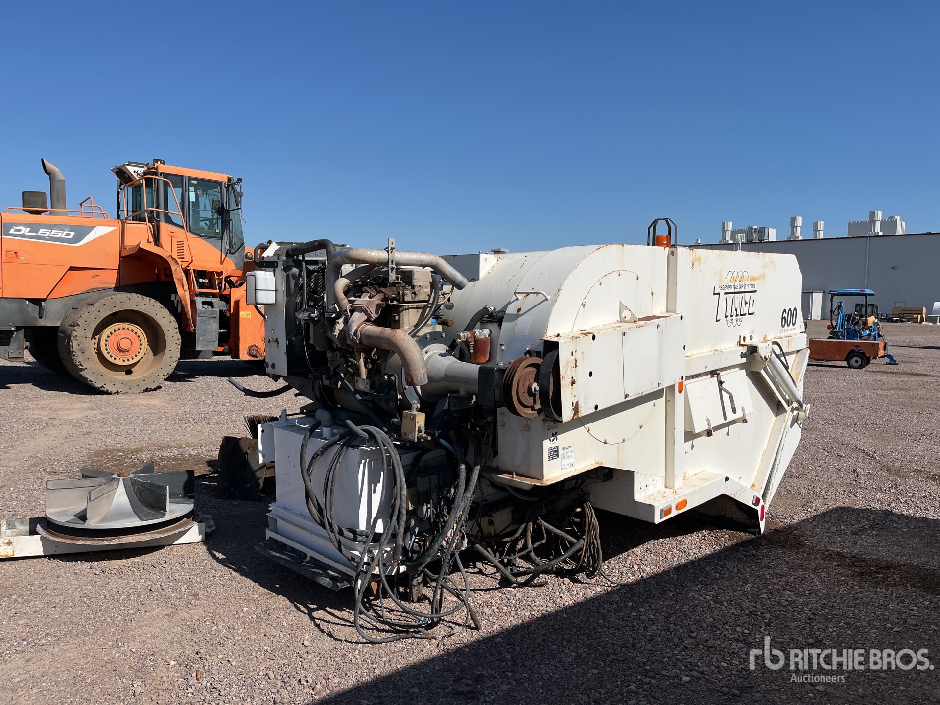 Tymco 600 Air Sweeper Street Sweeper Truck 11 ft Corps
