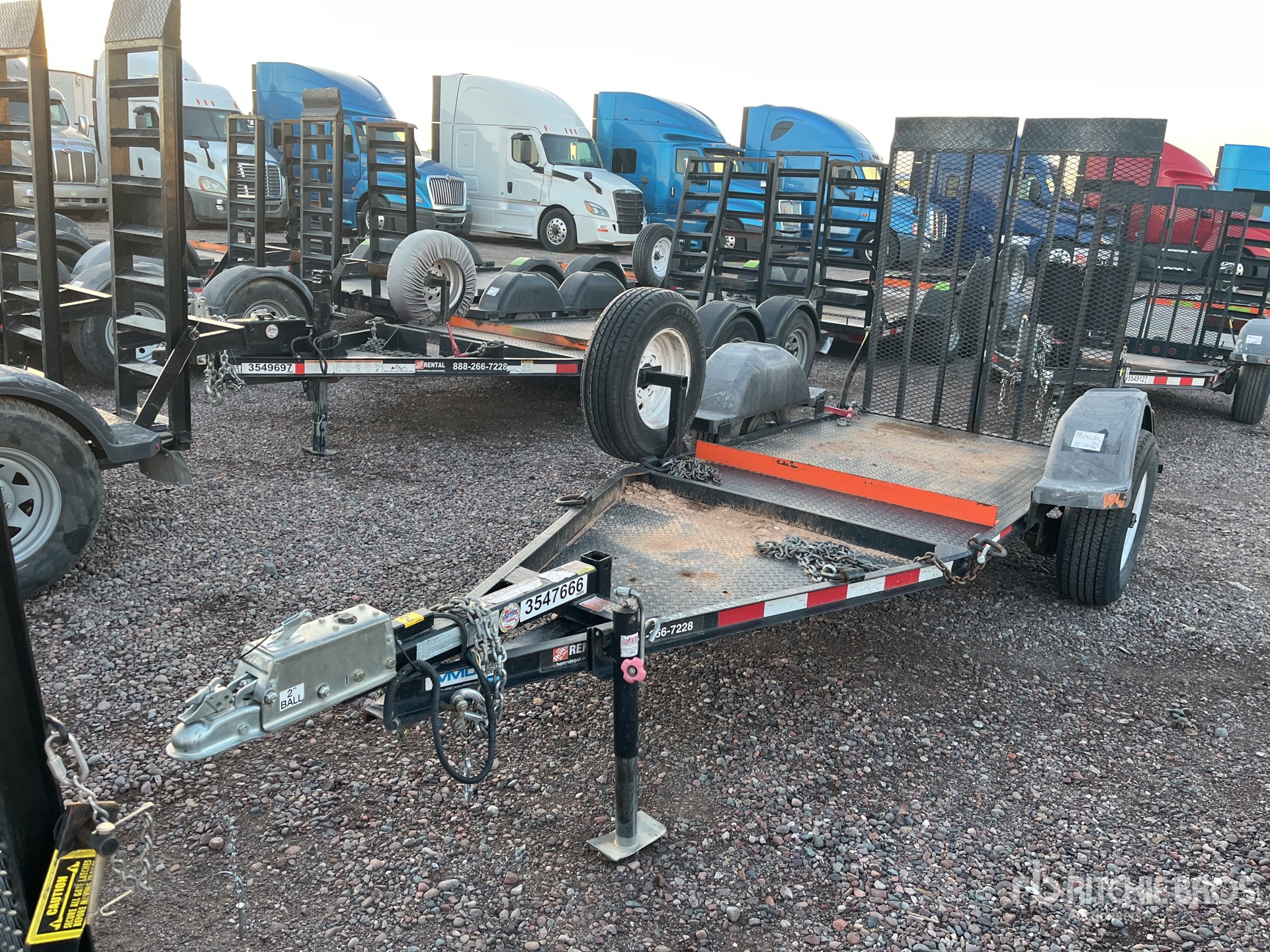 2018 MMDI 14 ft S/A Equipment Trailer