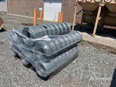 Quantity of (10) Galvanized Rolls of Field Fencing (Unused)