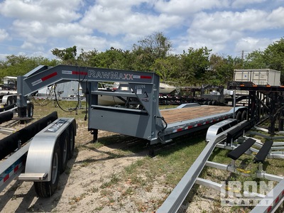 2024 RAWMAXX LDX-32-27K 32 ft T/A Gooseneck Equipment Trailer