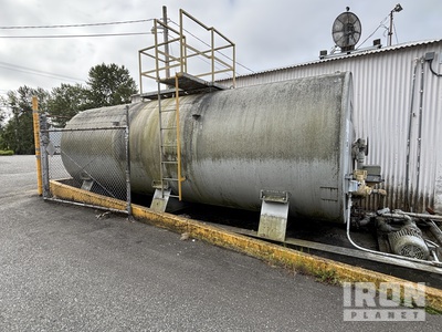 8000 gal Skid Mounted Steel Single Wall Lube / Benzinetank