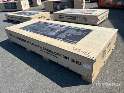 StanForge MSC2020 20 ft x 20 ft Metal Carport (Unused)