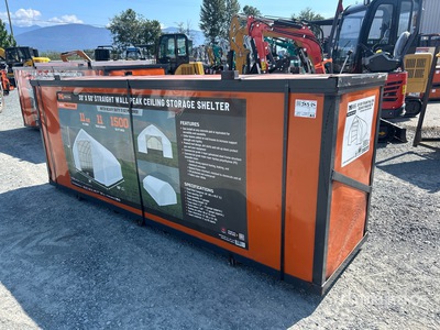 TMG Industrial ST3050E 30 ft x 50 ft Straight Wall Storage Building (Unused)