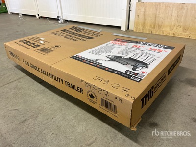 TMG Industrial UT46 6 ft S/A Utility Trailer (Unused)