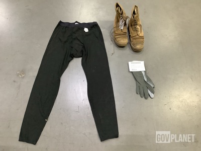 (42) Pairs of Flyer's Gloves, (4) Pairs of McRae Boots & Assorted Items