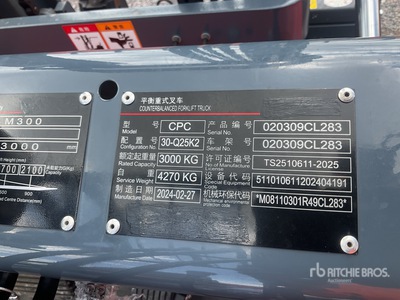 2024 Energy CPC30 6600 lb Pneumatic Tire Montacargas (Sin Usar) / Forklift (Unused)
