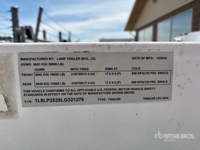 2020 Lane LPC2434 Pole Trailer