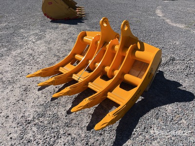 2025 HMB HMB10R 64 in Rastrillo para Excavadora (Sin Usar) / Excavator Rake - Fits 30 - 40 ton Excavators (Unused)