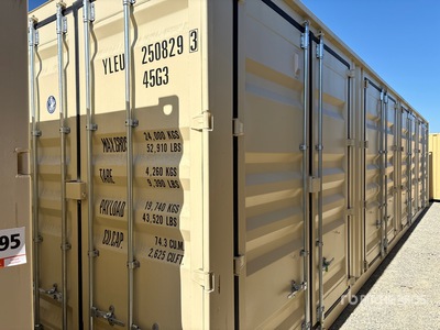 2025 40 ft High Cube Multi-Door Storage Container (Unused)