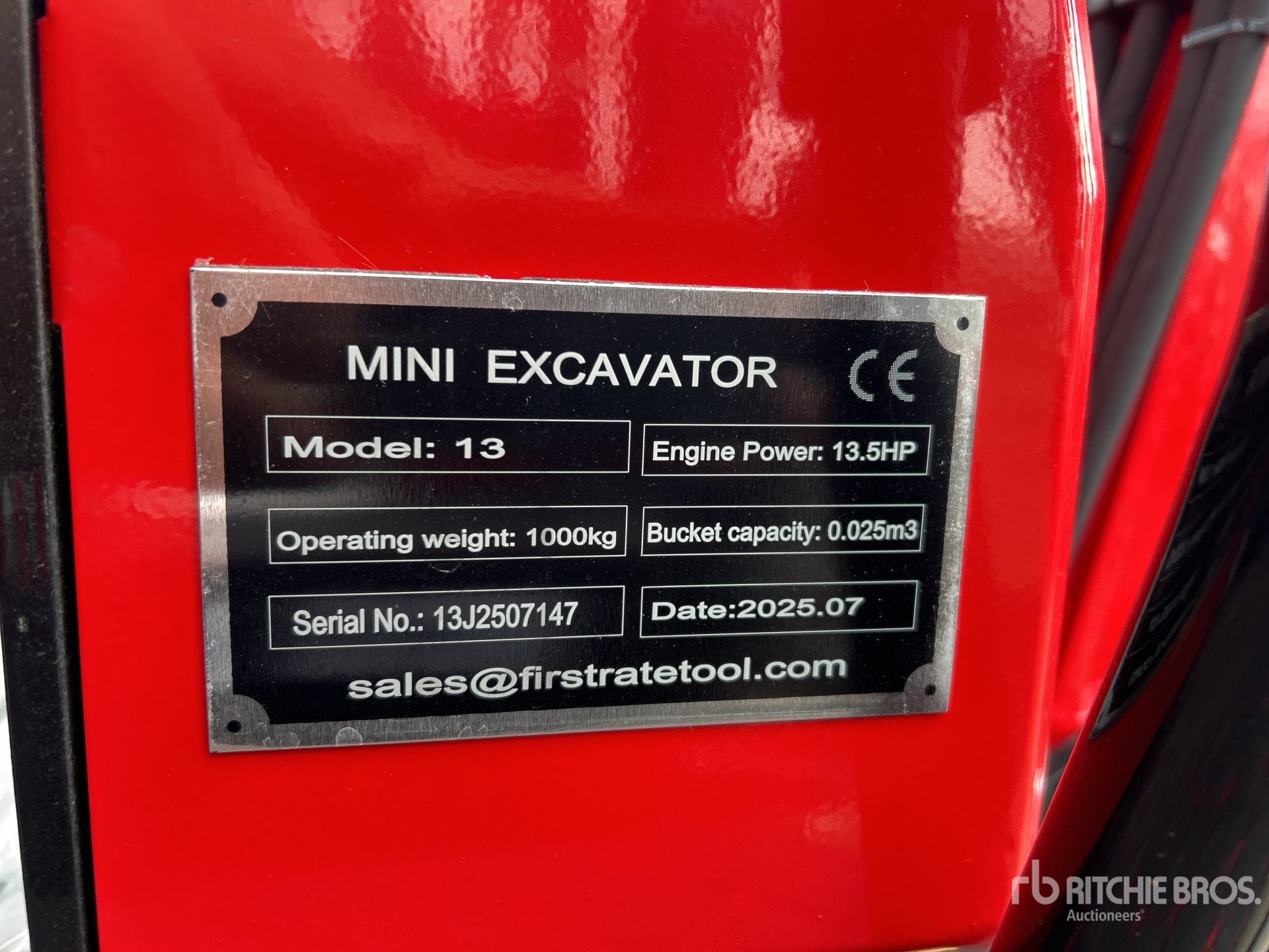 2025 VICSEC VC13 Mini Excavator (Unused)