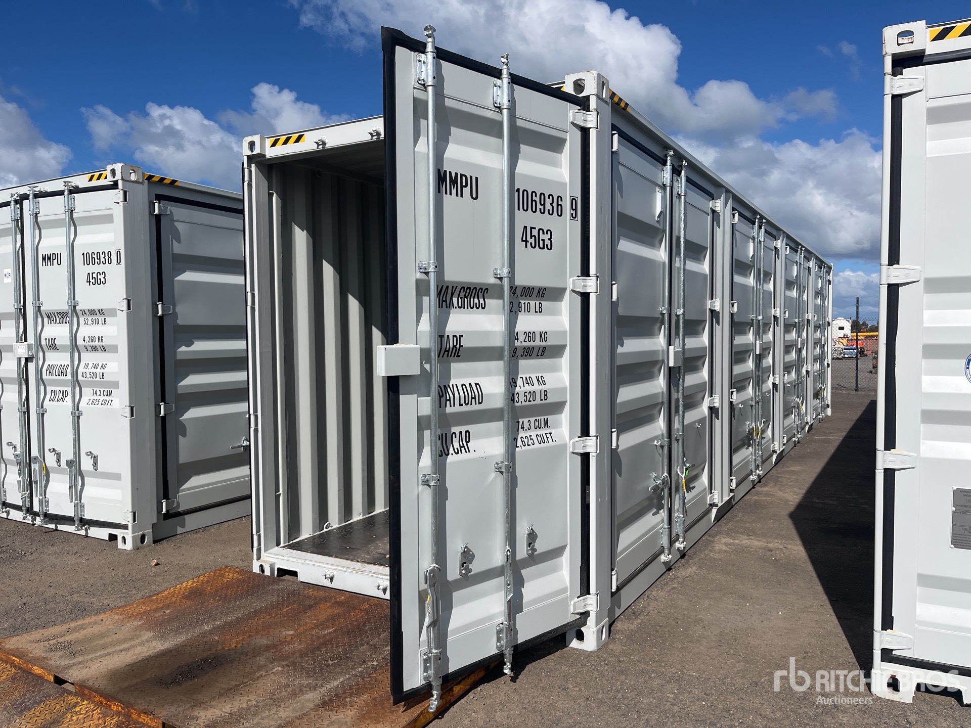 2025 40 ft High Cube Multi-Door Storage Container