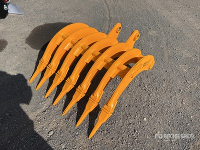 2025 GIYI 800 mm Q/C Teeth Baggerrechen - Fits CAT 305 (Unused)