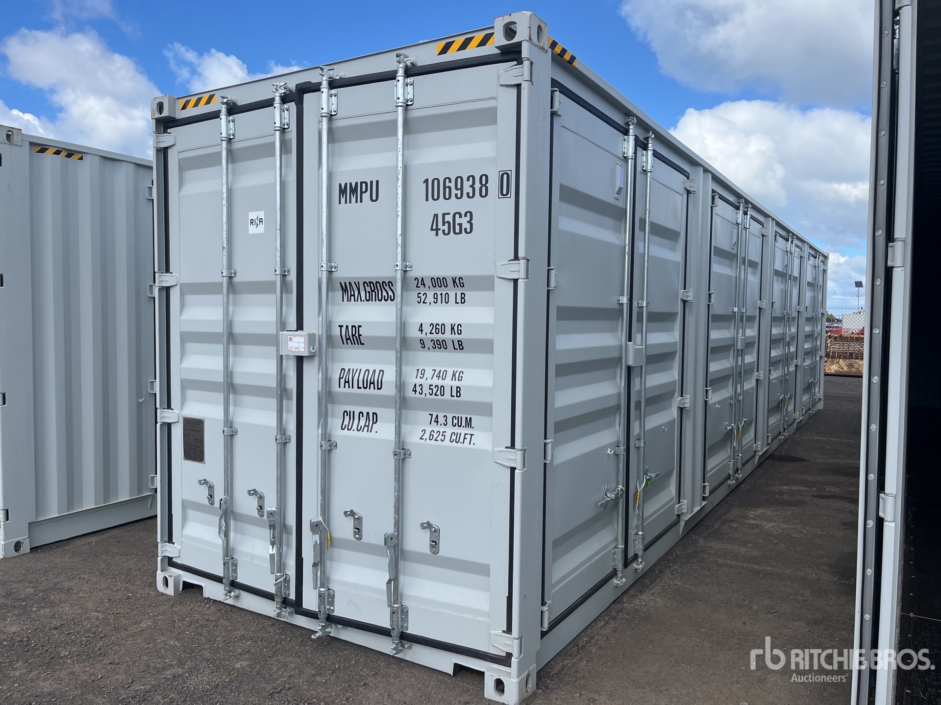 2025 40 ft High Cube Multi-Door Storage Container