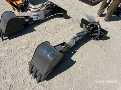 2025 GIYI GY-ZWB 12 in Mini Skid Steer Backhoe (Unused)