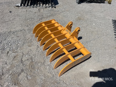 2025 GIYI 44 in Excavator Rake - Fits Cat 305 (Unused)