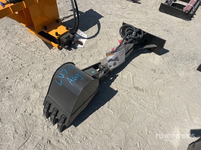 2025 GIYI GY-ZWB 12 in Mini Skid Steer Backhoe (Unused)