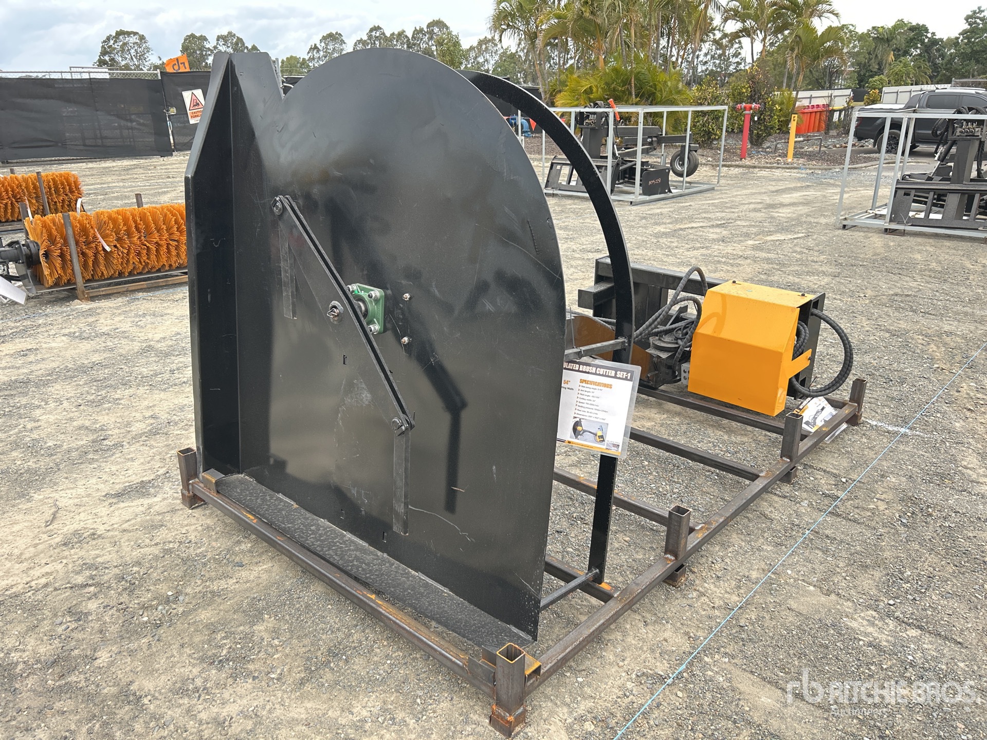 2025 Gigi GY-ECA63 1350 mm Articulating Kompaktlader-Freischneider (Unused)