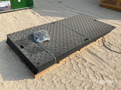 Quantity of (12) Polyethylene Sheet Ground Protection Mats (Unused)