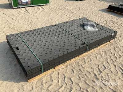 Quantity of (12) Polyethylene Sheet Ground Protection Mats (Unused)