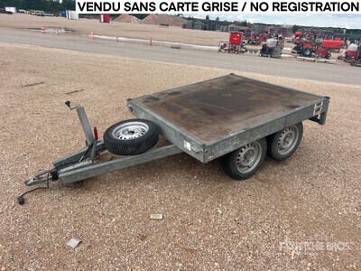 Hubiere CNT102TD 680 kg T/A Remorque 2 Essieux Rimorchio per attrezzatura
