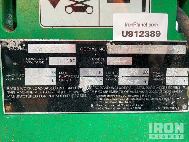 ELEVADOR TIJERA 2017 JLG 2032ES