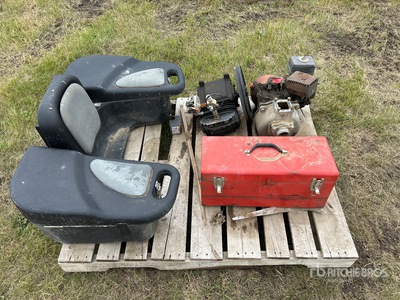 ATV Chair/Box, Tool Box, Engine (For Parts)