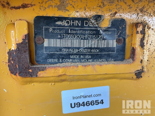 TOPADOR FRONTAL 2018 JOHN DEERE 650KLGP