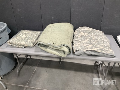 (17) Poncho Liners, (4) Sleeping Bags, (15) Bivy Covers & Assorted Items