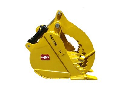 2025 Hongwing CAT320-54TB 54 in 1.09 m3 Hydraulic Grapple Cazo para excavadora - Fits Cat 320 (Unused)