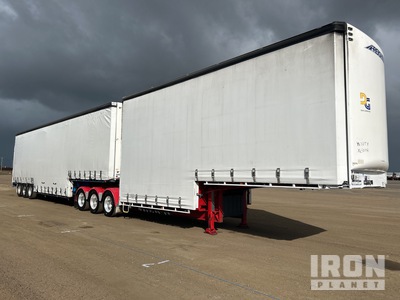 2022 MaxiTrans & 2007 Krueger Tri/A B-Double Combination Tautliner Trailer