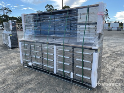 Suihe 2745 mm 30-Drawer Workbench (Unused)