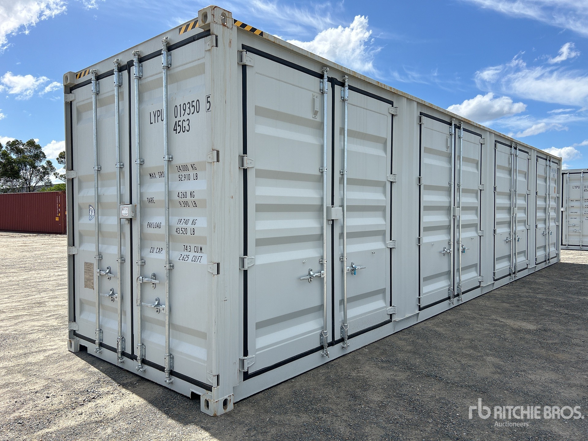 2025 40 ft High Cube Multi-Door Storage Container
