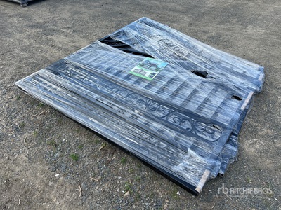 Suihe 14 ft Wrought Iron Bi-Parting Driveway Gate (Unused)