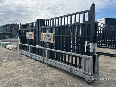 Quantity of (3) Suihe 20 ft Bi-Parting Driveway Gate (Unused)
