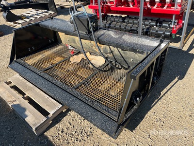 2025 GIYI GY-VB59 74 in Skid Steer Screening Bucket (Unused)