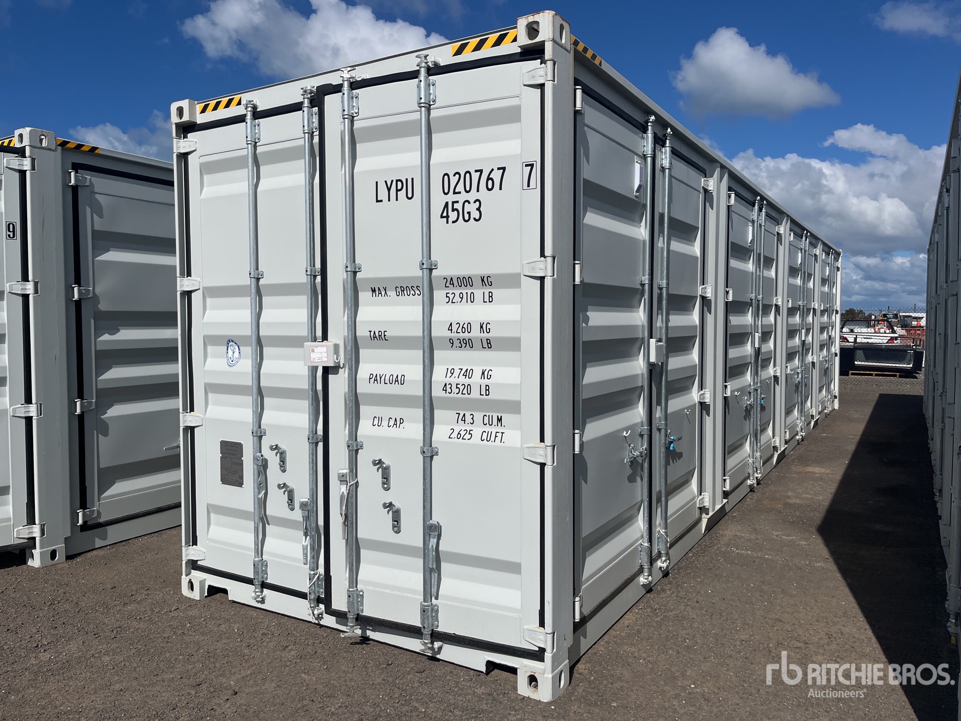 2025 40 ft High Cube Multi-Door Storage Container