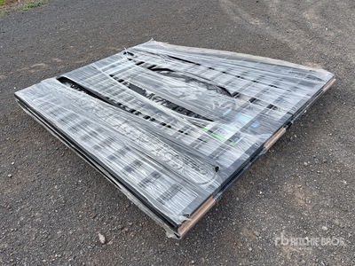 Suihe 14 ft Wrought Iron Bi-Parting Driveway Gate (Unused)