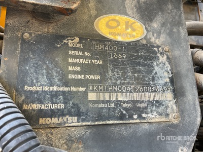Komatsu HM400-1 Camión Dumper Articulado