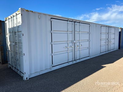 2025 40 ft High Cube Multi-Door Storage Container (Unused)