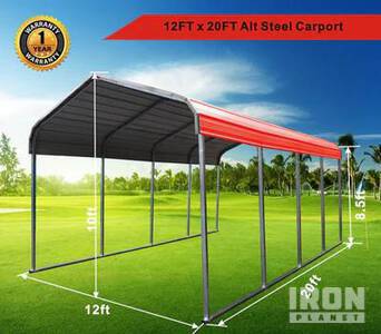 Golden Mount Classic Steel Carport (Unused)