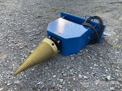 GIYI GY-WS43 Mini Partidor de Troncos para Minicargador (Sin Usar) / Skid Steer Log Splitter (Unused)