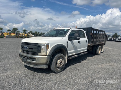2019 Ford F-550 XL 4x4 Crew Cab Flatbed Truck