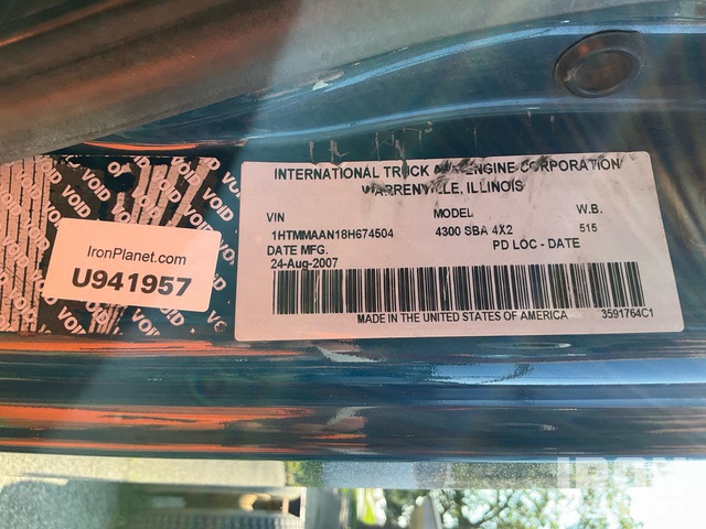 CAMIóN CHASIS 2008 INTERNATIONAL 43004X2