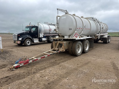 2012 Dragon 7400 gal Quad/A Pup Belly Dump Trailer