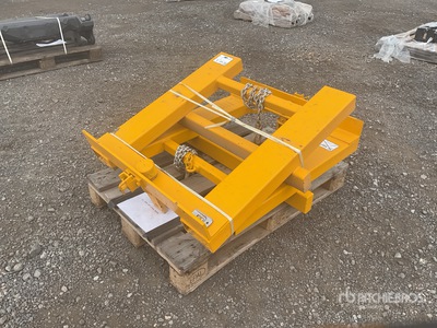 Quantity of (2) forklift lifting beam Fork Attachment