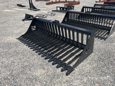 2025 Kit Containers QT-SB-L76-V3 76 in Rock Skid Steer Bucket (Unused)