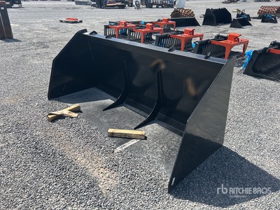 2025 Kit Containers QT-BFB-102 102 in Snow/Litter Godet pour Skid Steer (Unused)