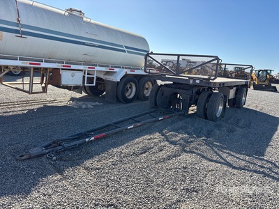 2023 Wesco 16 ft T/A Turntable Spread Axle Flatbed Trailer