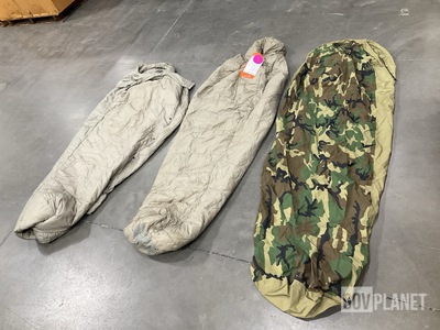 (56) Sleeping Bags, (8) Bivy Covers, (3) Poncho Liners & Assorted Items