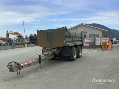 2006 Midland MC2000 14 ft T/A Drawbar Pup Mini-remorque à benne